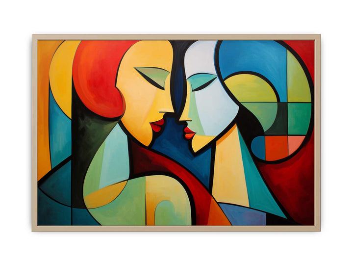 Two Women Modern Art Painting