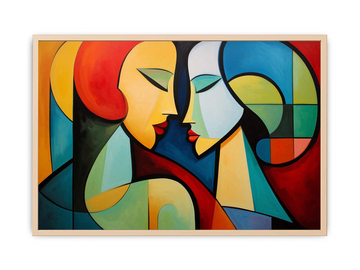 Two Women Modern Art Painting