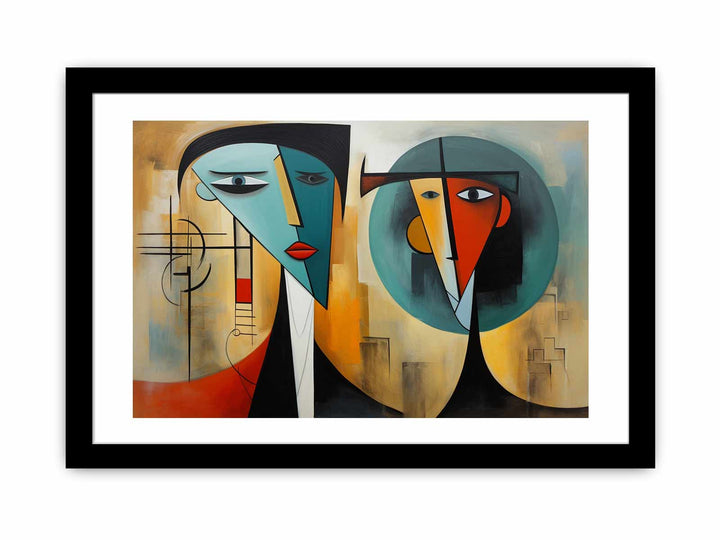 Man Woman Modern Art Painting