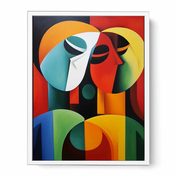 Modern art Three Ladies Painting  Canvas Print