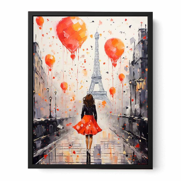 Modern Girl Legs Tower Art Painting  