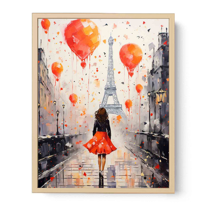 Modern Girl Legs Tower Art Painting   Poster