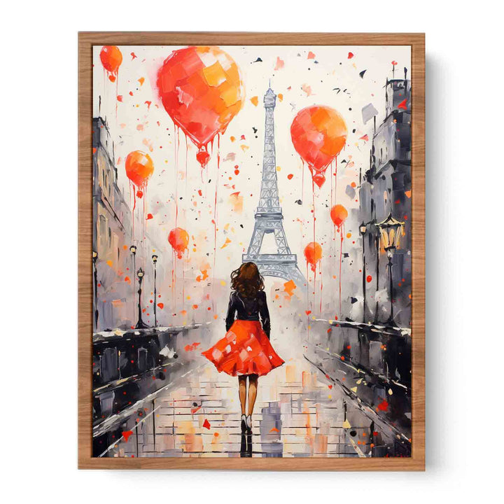 Modern Girl Legs Tower Art Painting  