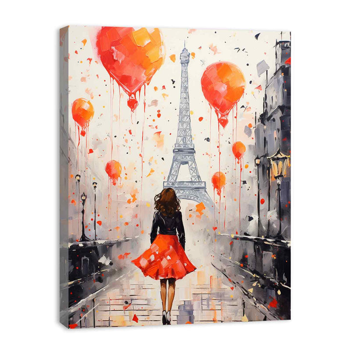 Modern Girl Legs Tower Art Painting  