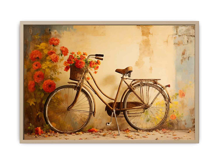 Modern Cycle Art Painting  Framed Print