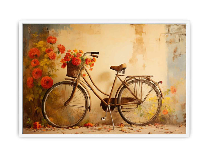 Modern Cycle Art Painting  Canvas Print