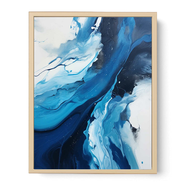 Blue Black Abstract Painting