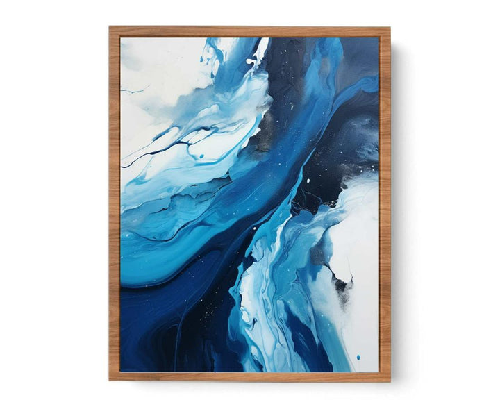 Blue Black Abstract Painting