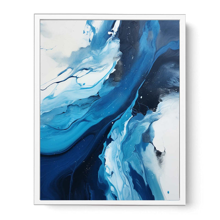 Blue Black Abstract Painting