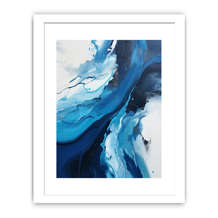 Blue Black Abstract Painting