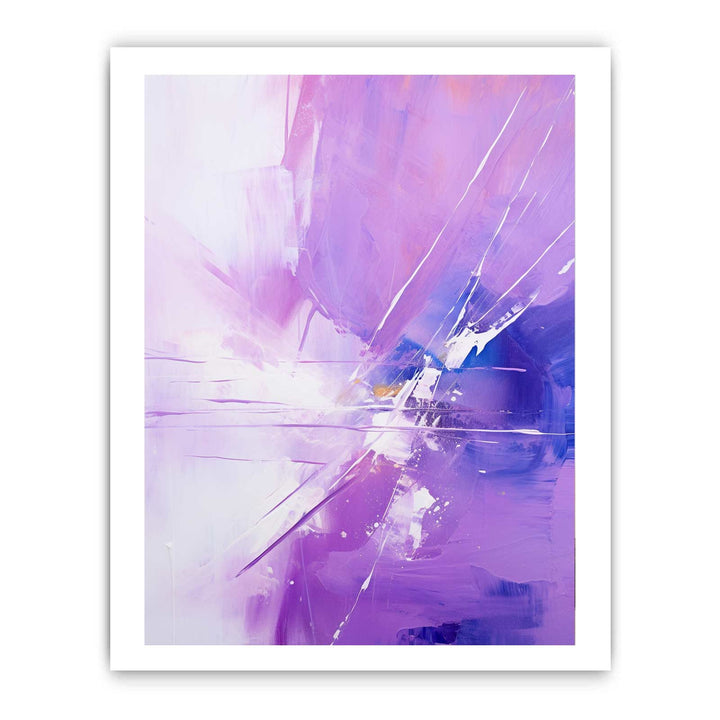 Knife Purple Abstract Art Painting