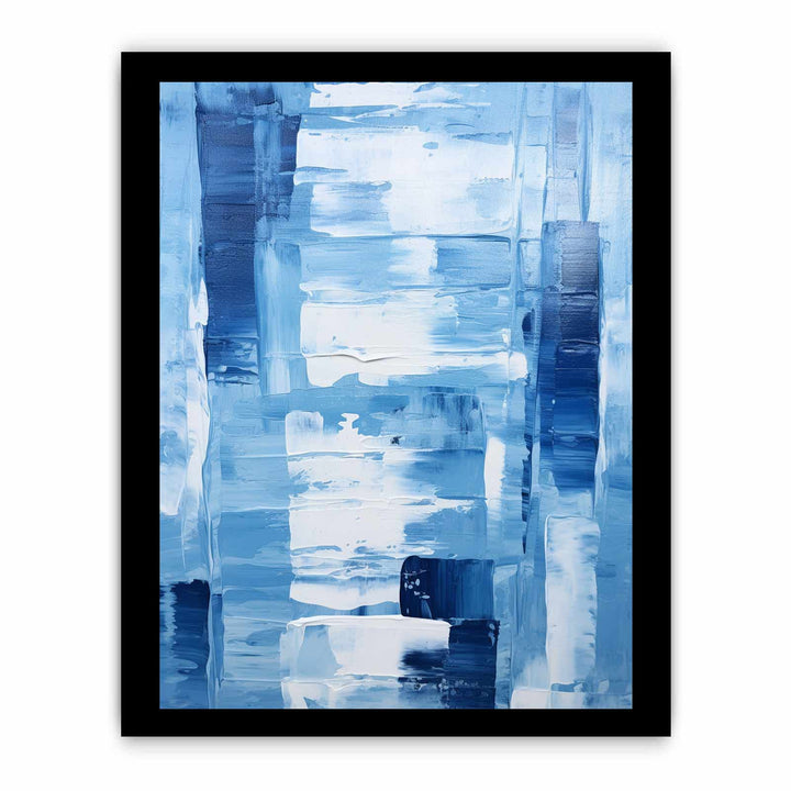 Knife Blue  Abstract Art Painting
