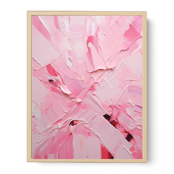 Knife Pink  Abstract Art Painting