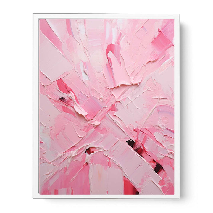 Knife Pink  Abstract Art Painting