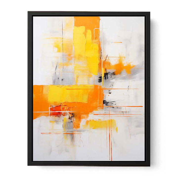 Brown Yellow Abstract Painting