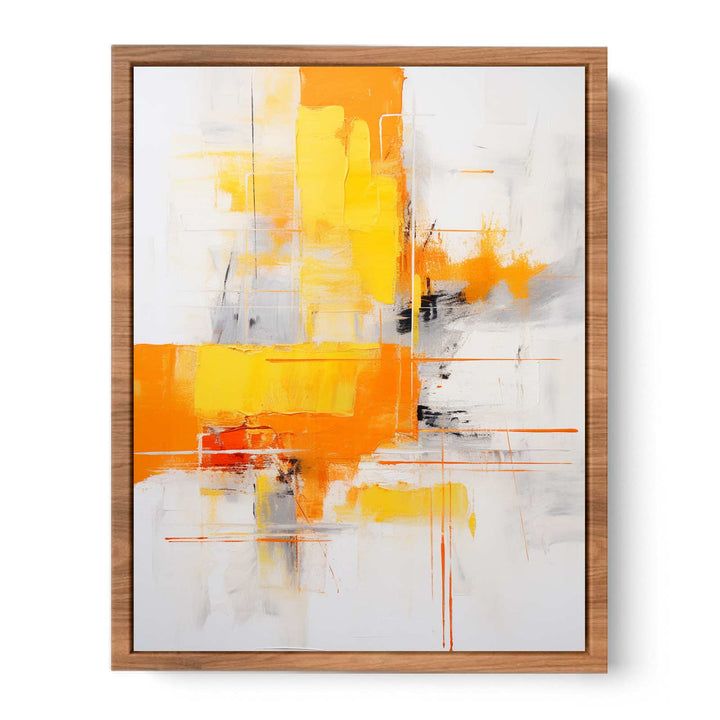 Brown Yellow Abstract Painting