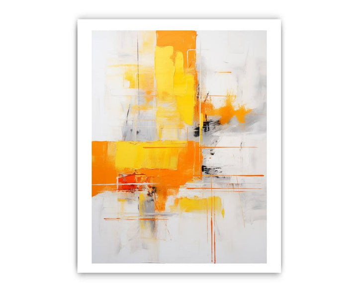 Brown Yellow Abstract Painting