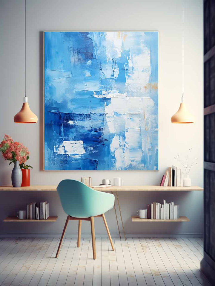 Abstract Painting Blue