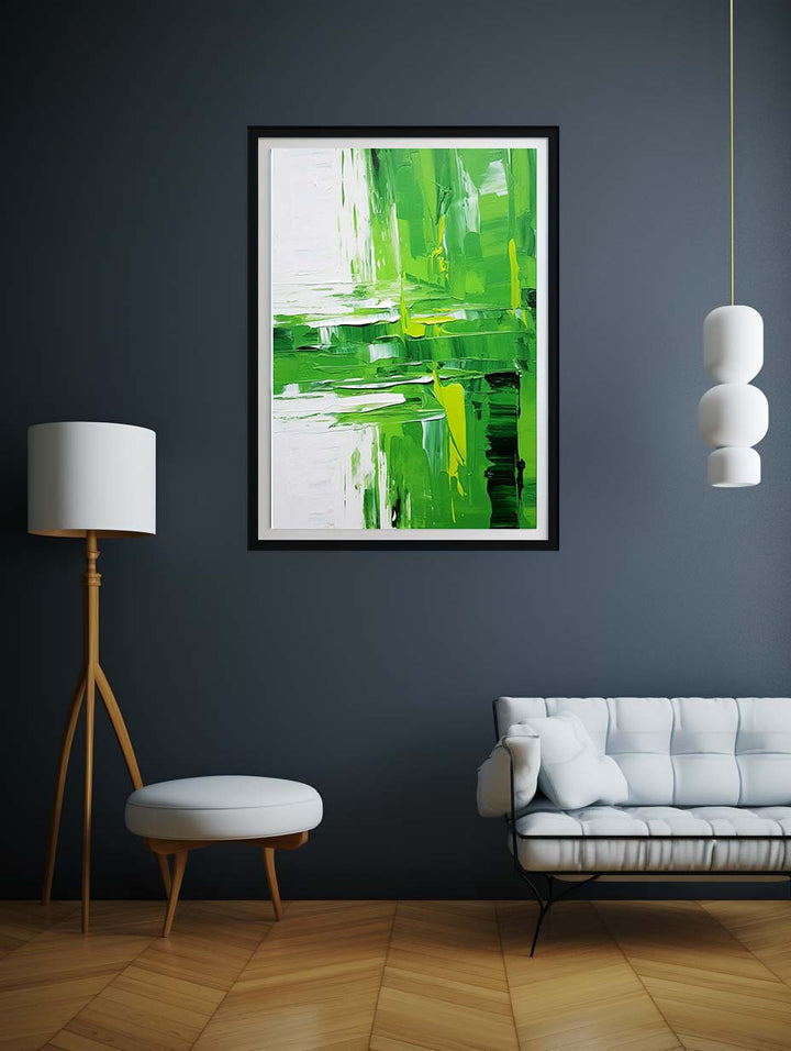 Abstract Painting Green