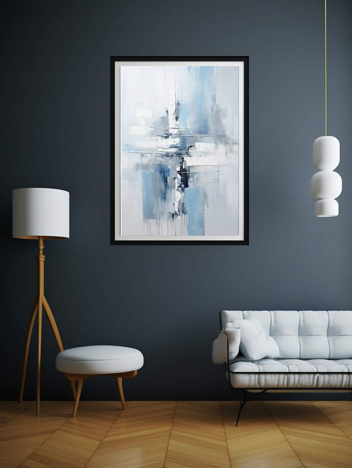 Abstract Painting  Blue Grey