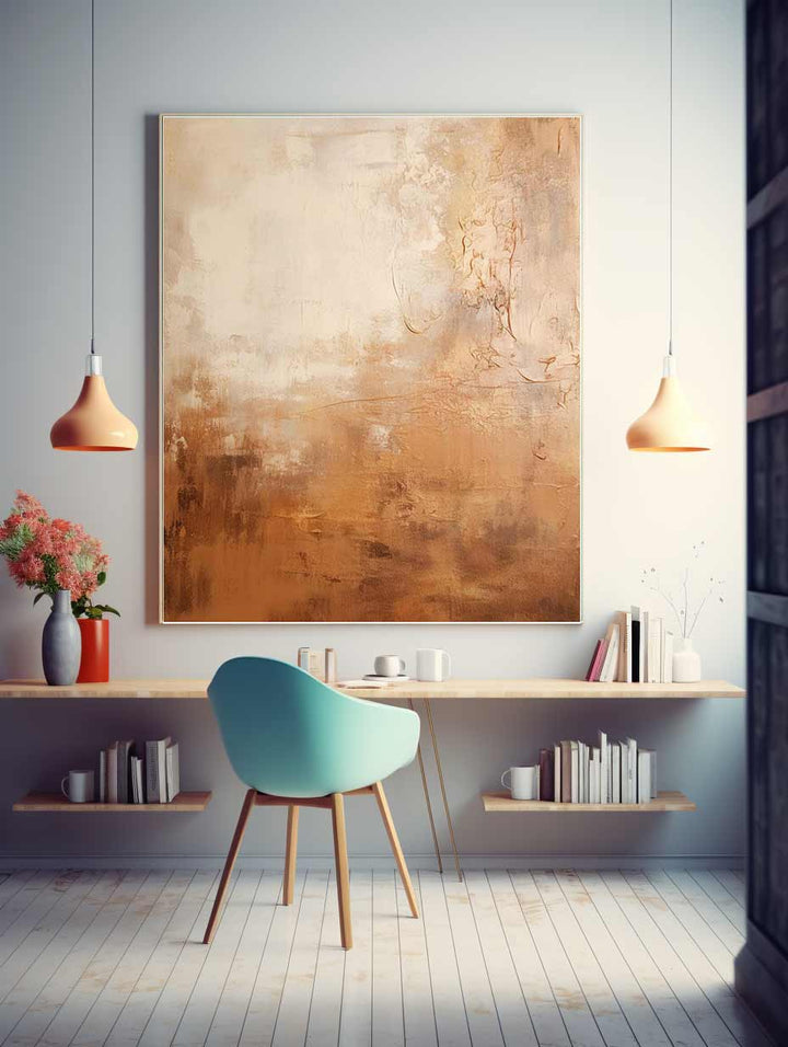 Brown Abstract Painting