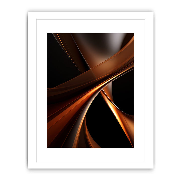 Abstract Brown Black Painting