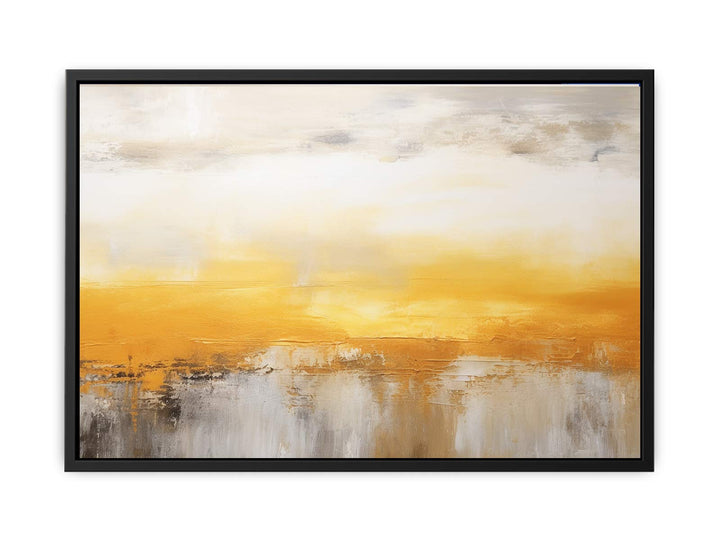 Abstract Yellow Brown Painting