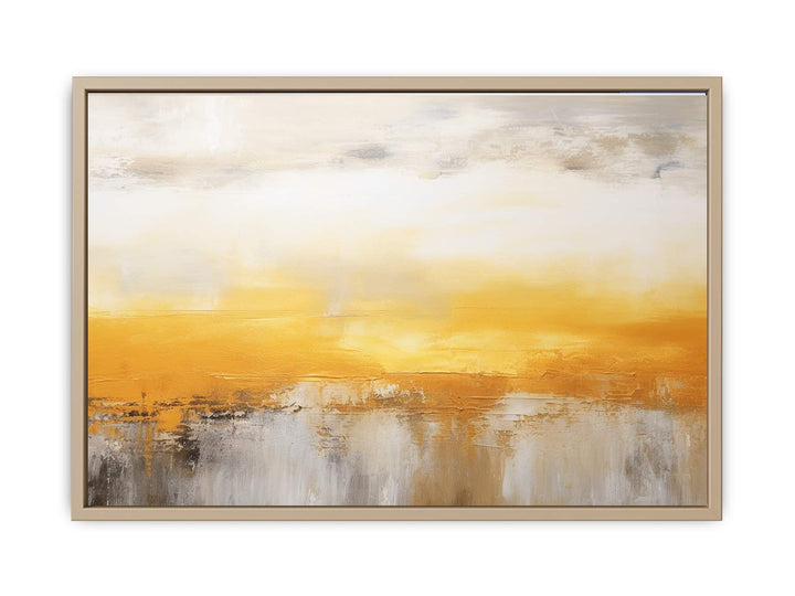 Abstract Yellow Brown Painting