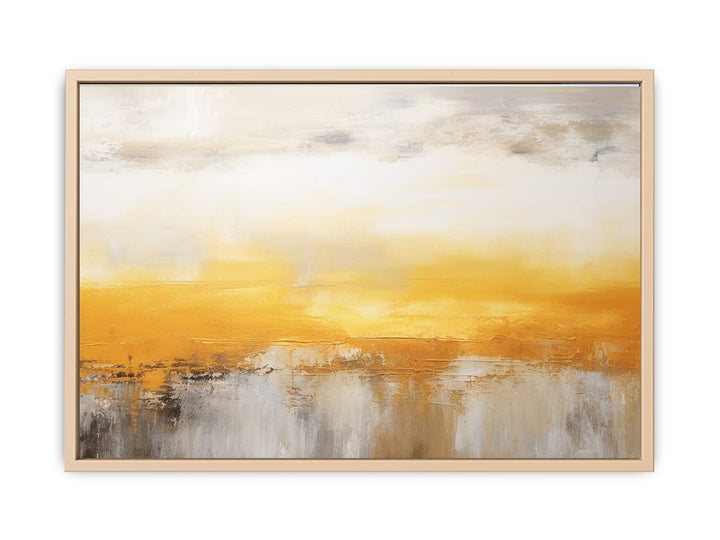 Abstract Yellow Brown Painting