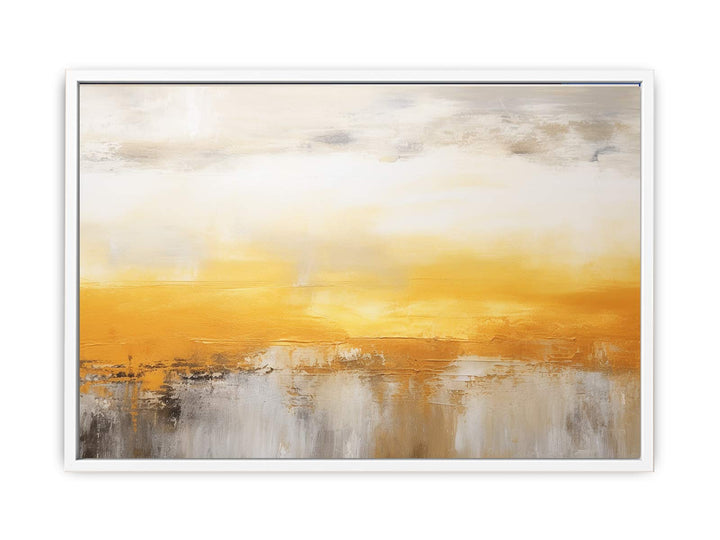 Abstract Yellow Brown Painting