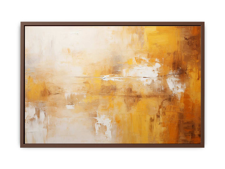 Abstract Brown Yellow Painting