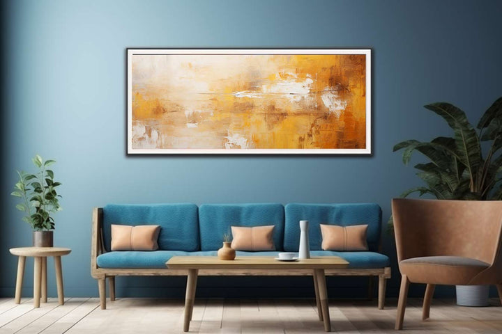Abstract Brown Yellow Painting