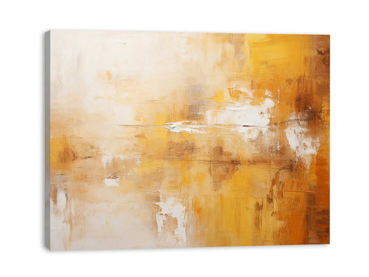 Abstract Brown Yellow Painting