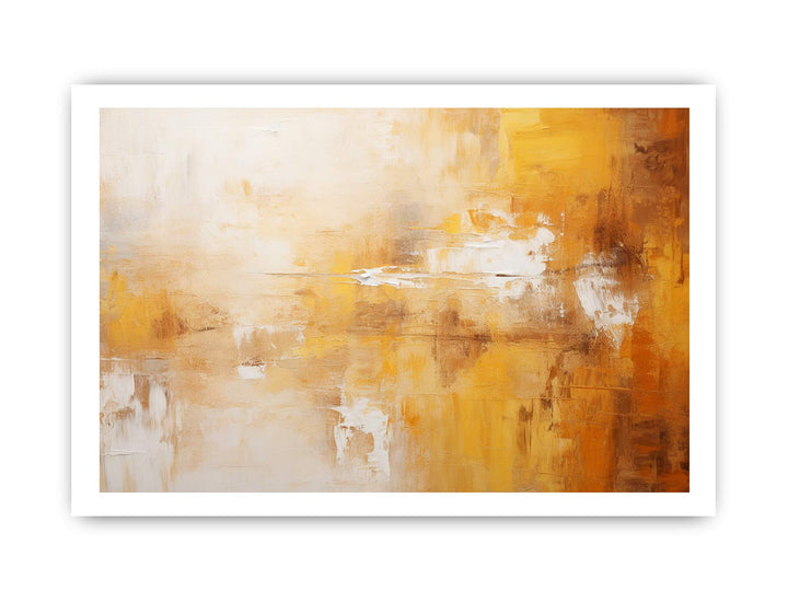 Abstract Brown Yellow Painting