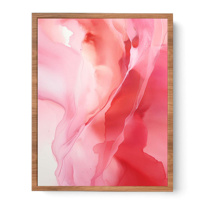 Abstract Pink And Red Painting