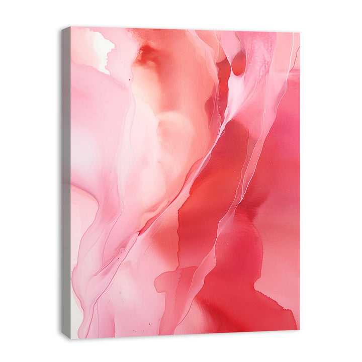 Abstract Pink And Red Painting
