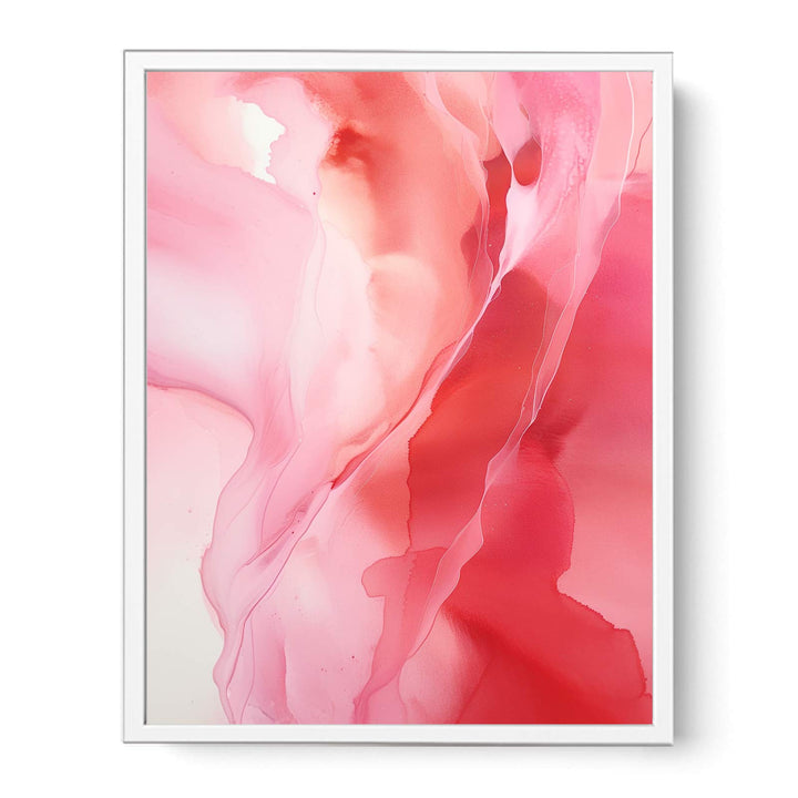 Abstract Pink And Red Painting