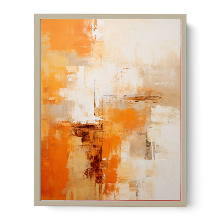 Orange Yellow Abstract Painting