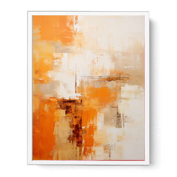 Orange Yellow Abstract Painting