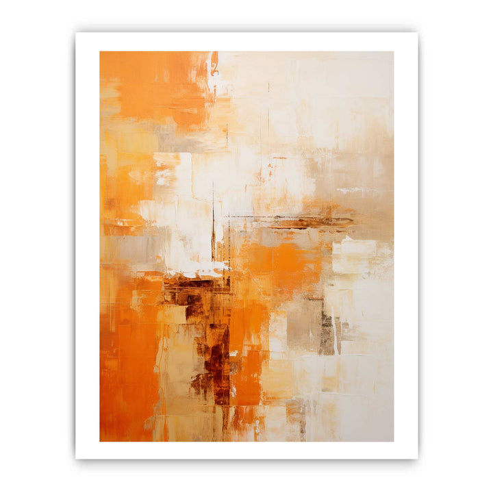 Orange Yellow Abstract Painting