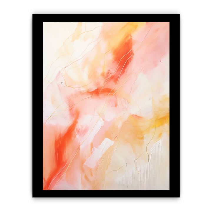 Orange Pink Abstract Painting