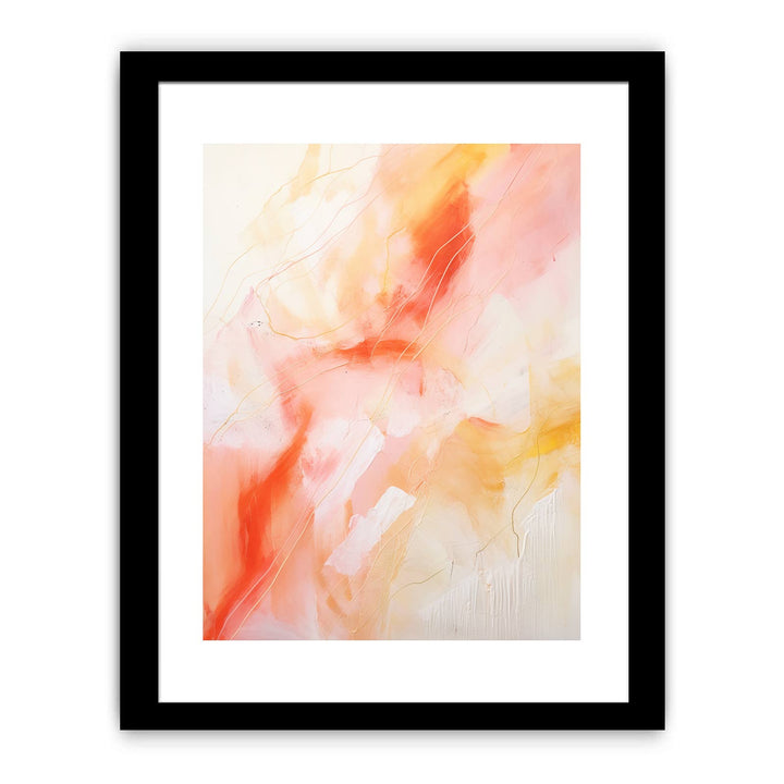 Orange Pink Abstract Painting
