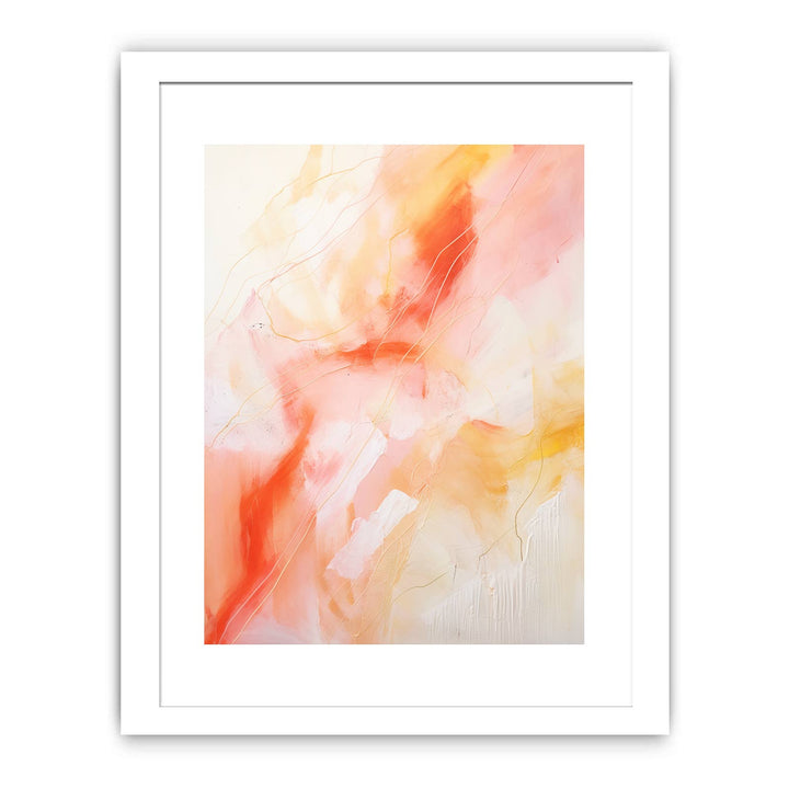 Orange Pink Abstract Painting