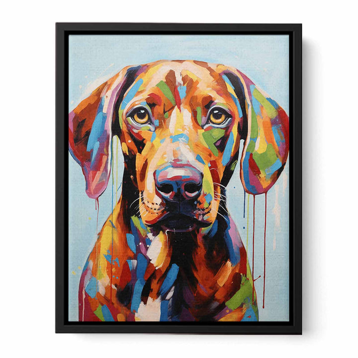 Brown Dog Modern Art Painting 