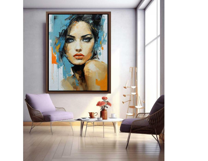 Modern Lady Art Painting 