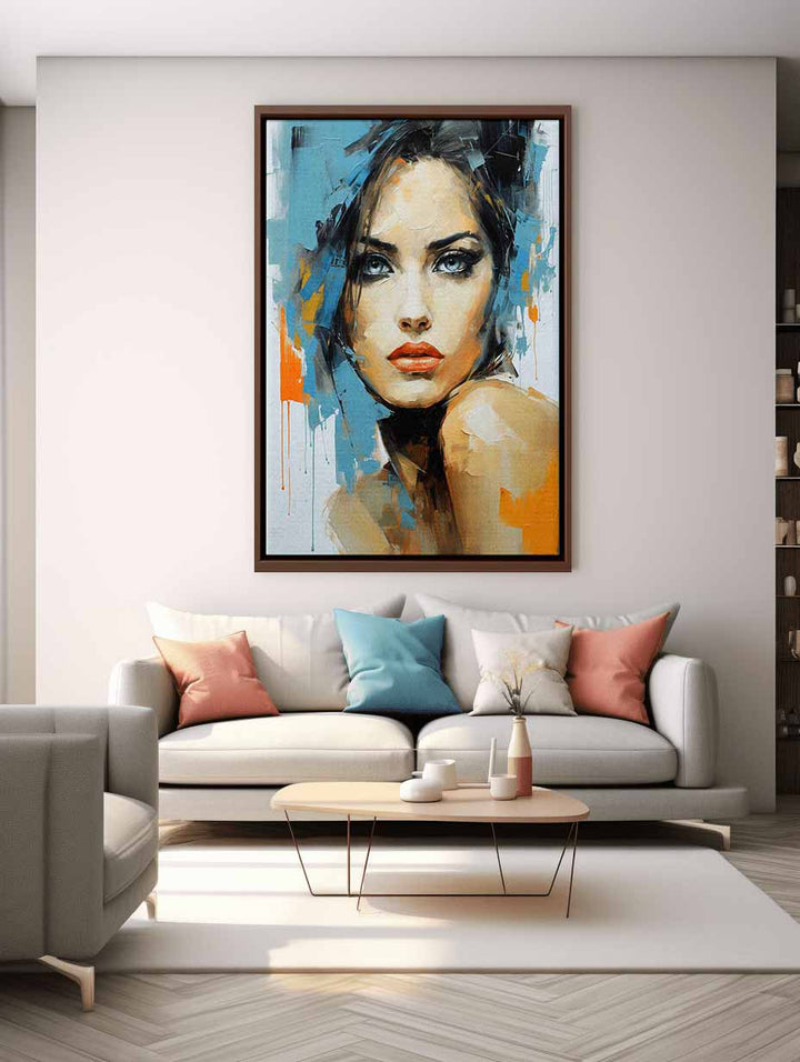 Modern Lady Art Painting 