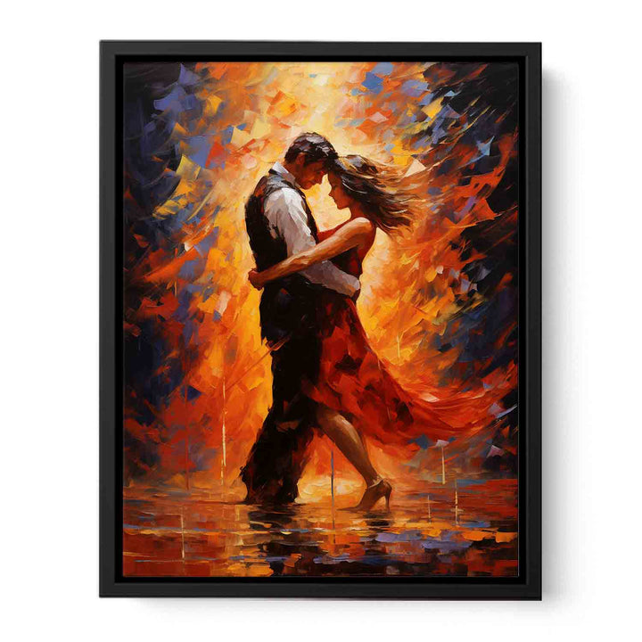 Dancing Couple Modern Art Painting