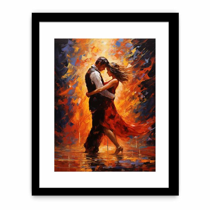 Dancing Couple Modern Art Painting