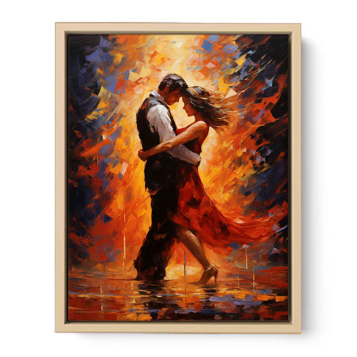 Dancing Couple Modern Art Painting