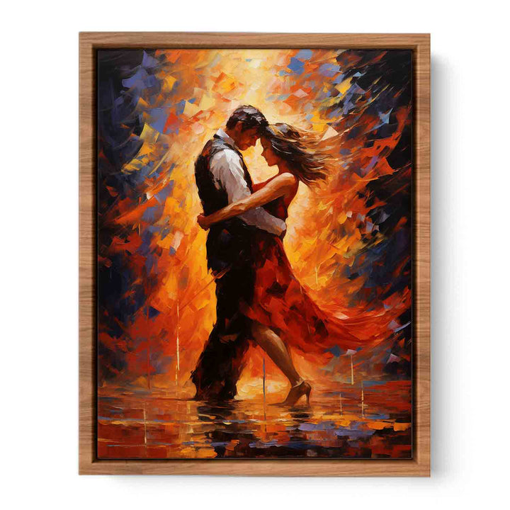 Dancing Couple Modern Art Painting